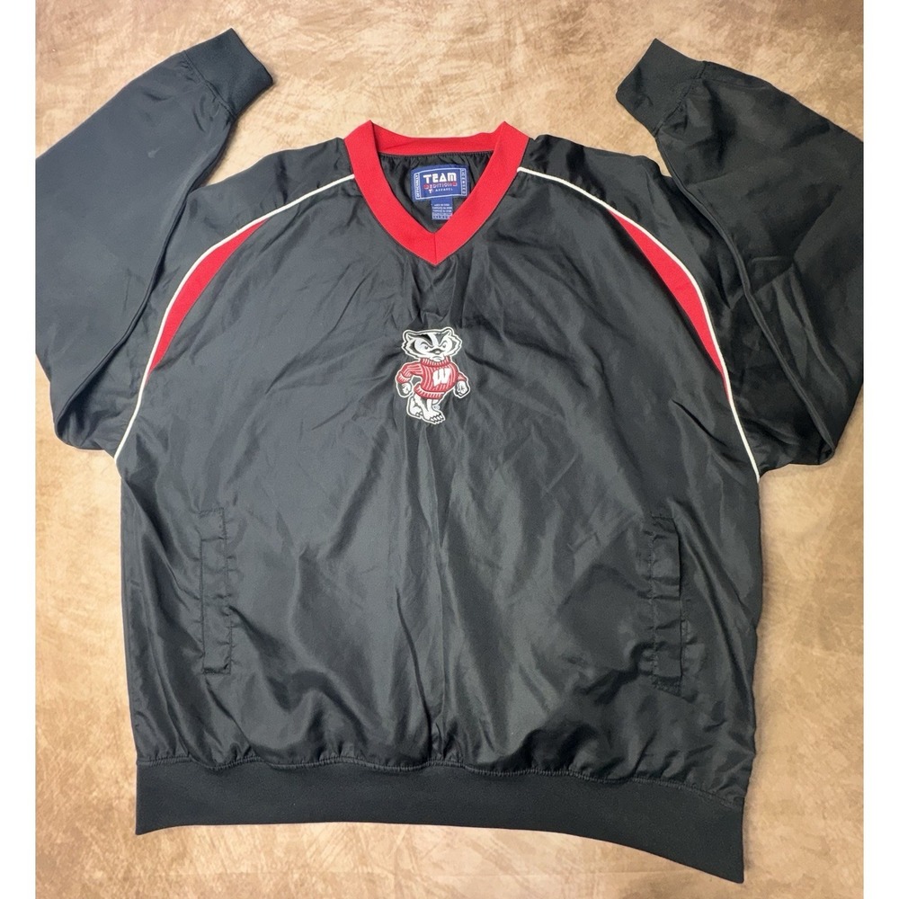 Vintage Wisconsin Badgers Team Apparel Pullover Light jacket XL